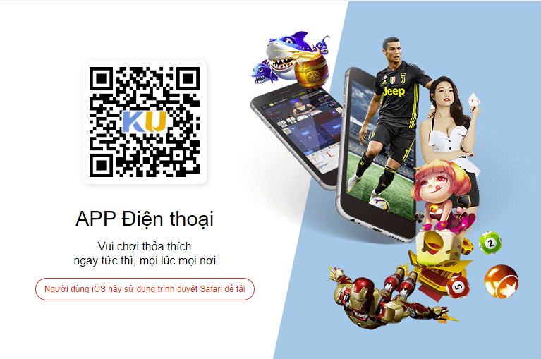 người chơi có thể tham gia giải trí bằng cách tải app kubet với mã qr dễ dàng